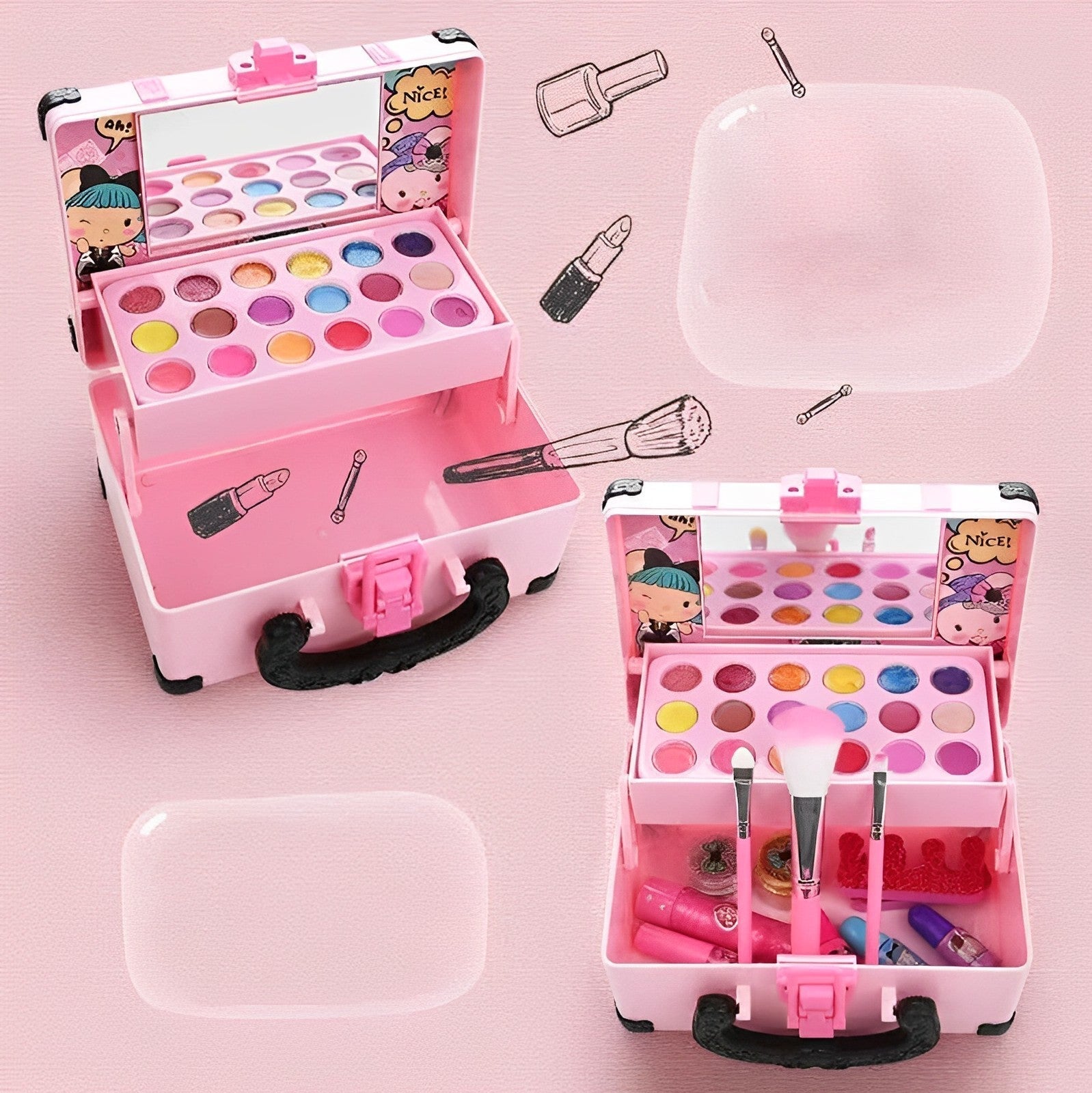 LittleGlam Set - Washable Makeup for Kids