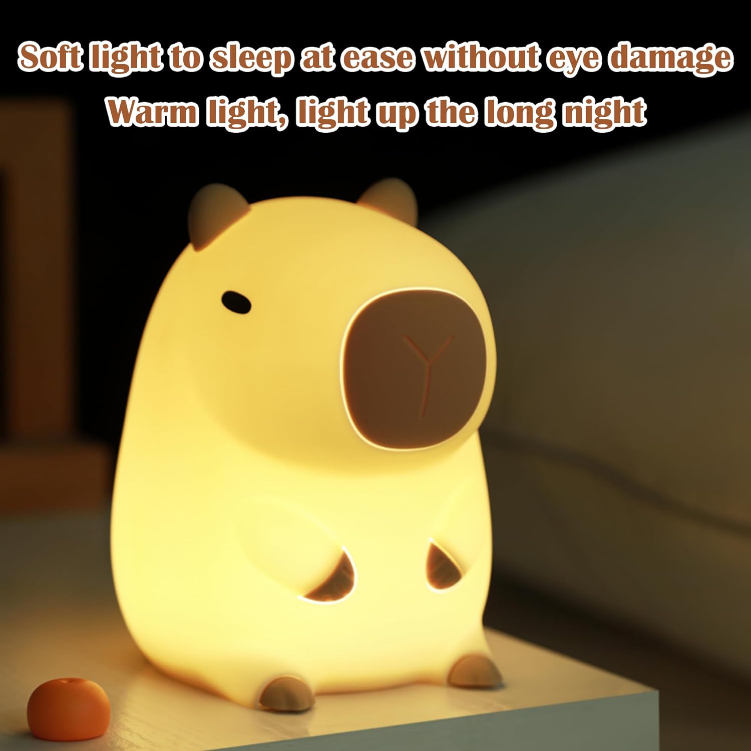 Cute CapySnuggle Night Light - Warm Light in Capybara Design