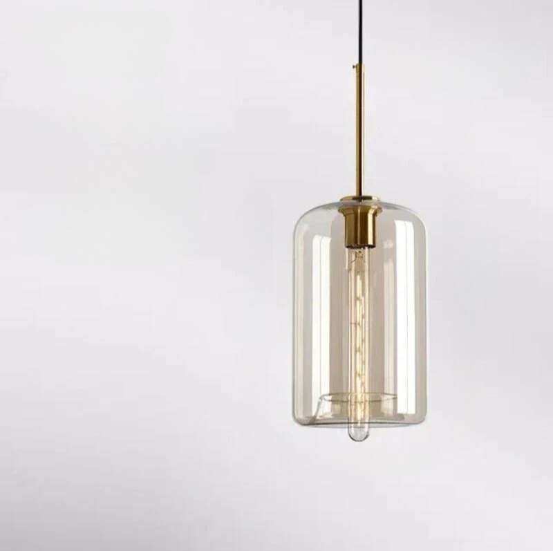 NordicGlow – Elegant Scandinavian Glass Ceiling Lamp