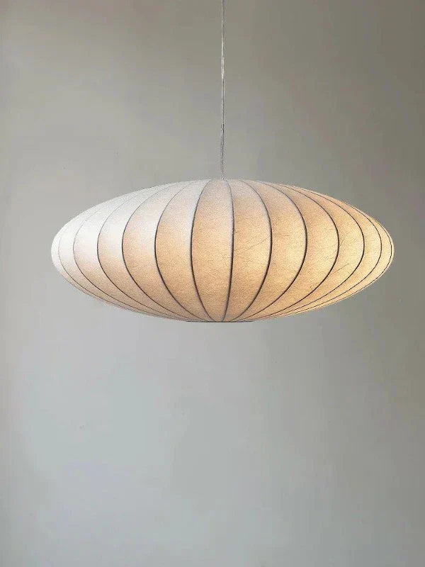 SilkCrown – Luxurious Silk Ceiling Lamp with Crystals
