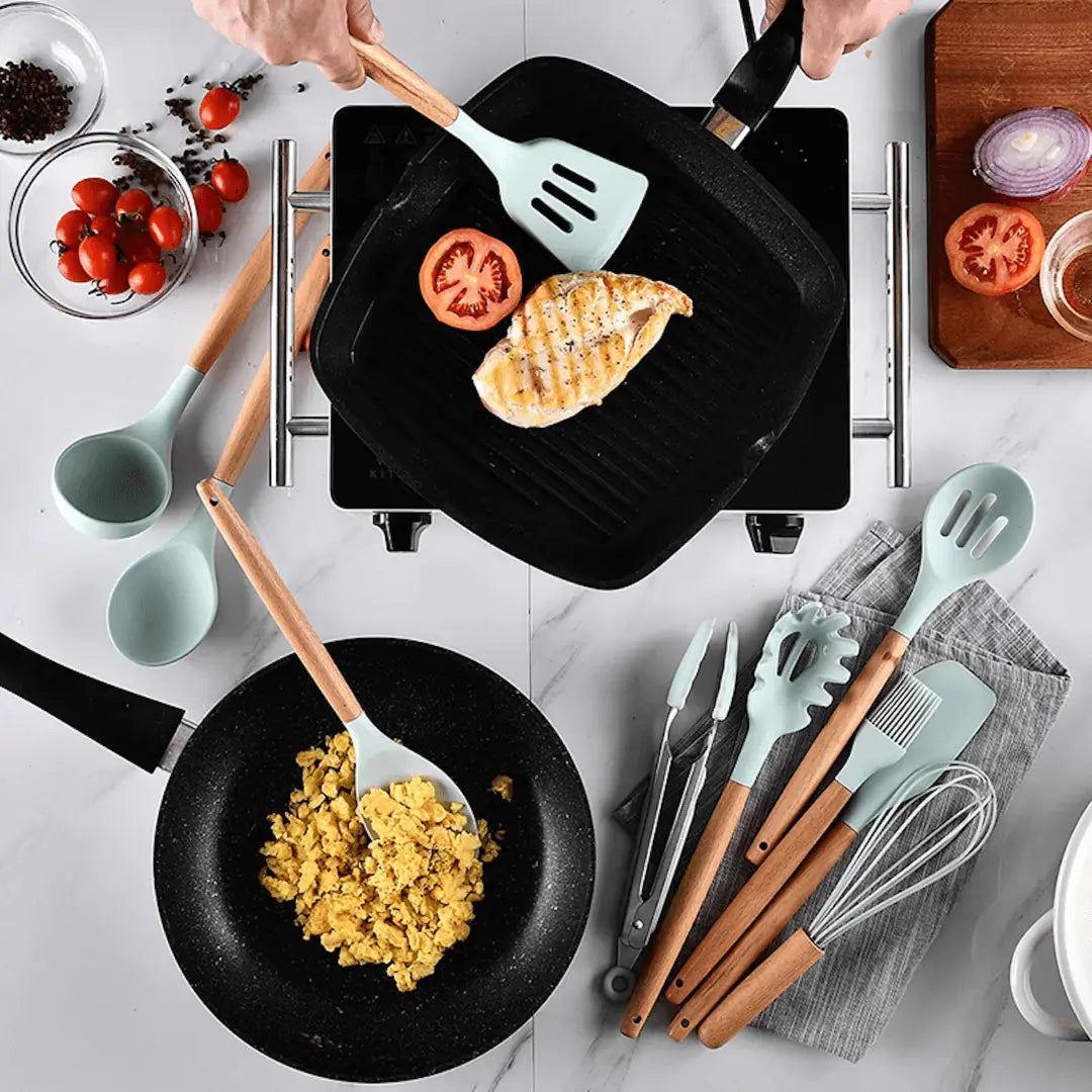 FlexiChef – Durable Silicone Kitchen Utensil Set