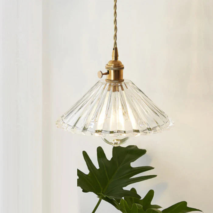 OpulentGlow Pendant – Elegant Glass Ceiling Lamp