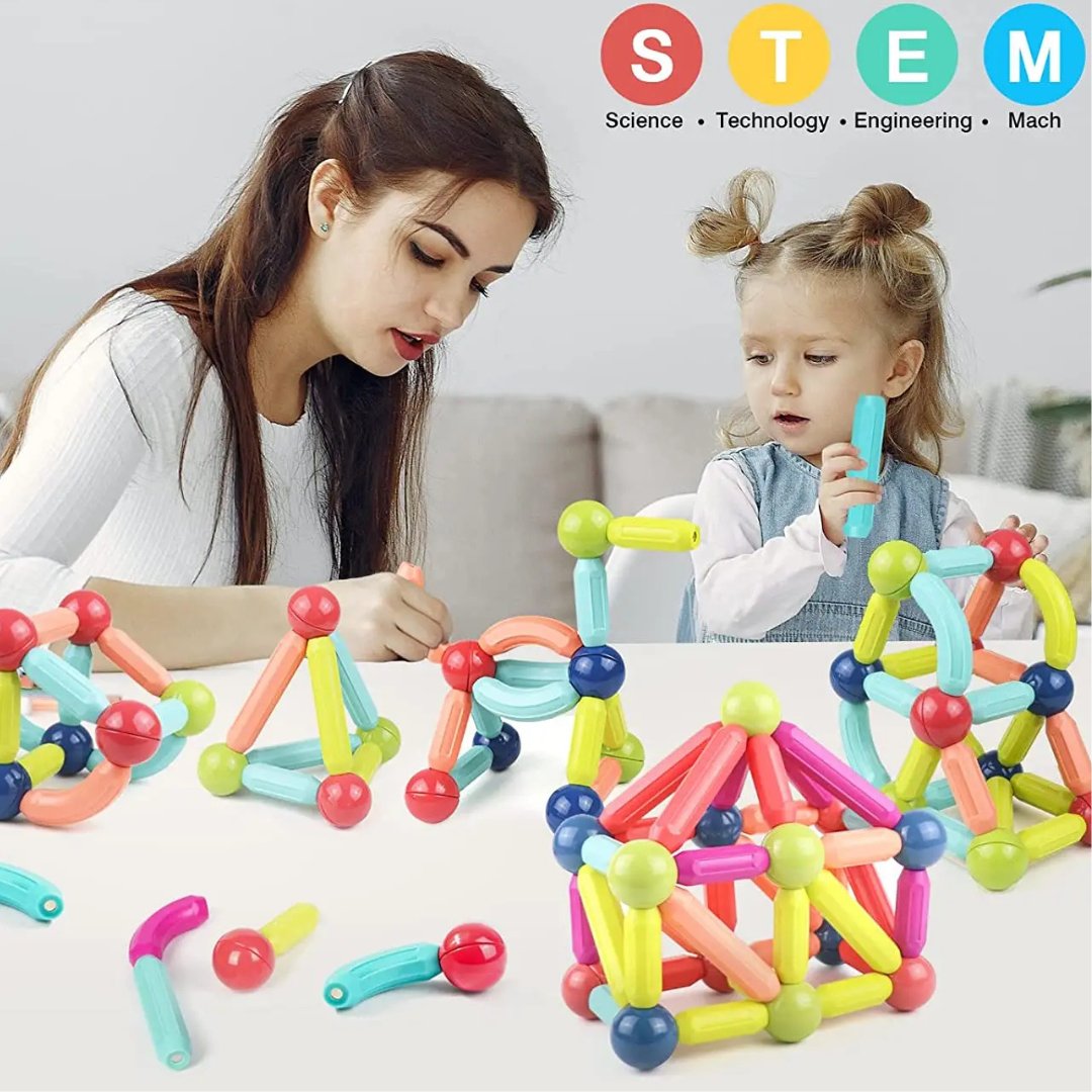 Magneo Blocks - Creative Magnetic Building Kit for Kids