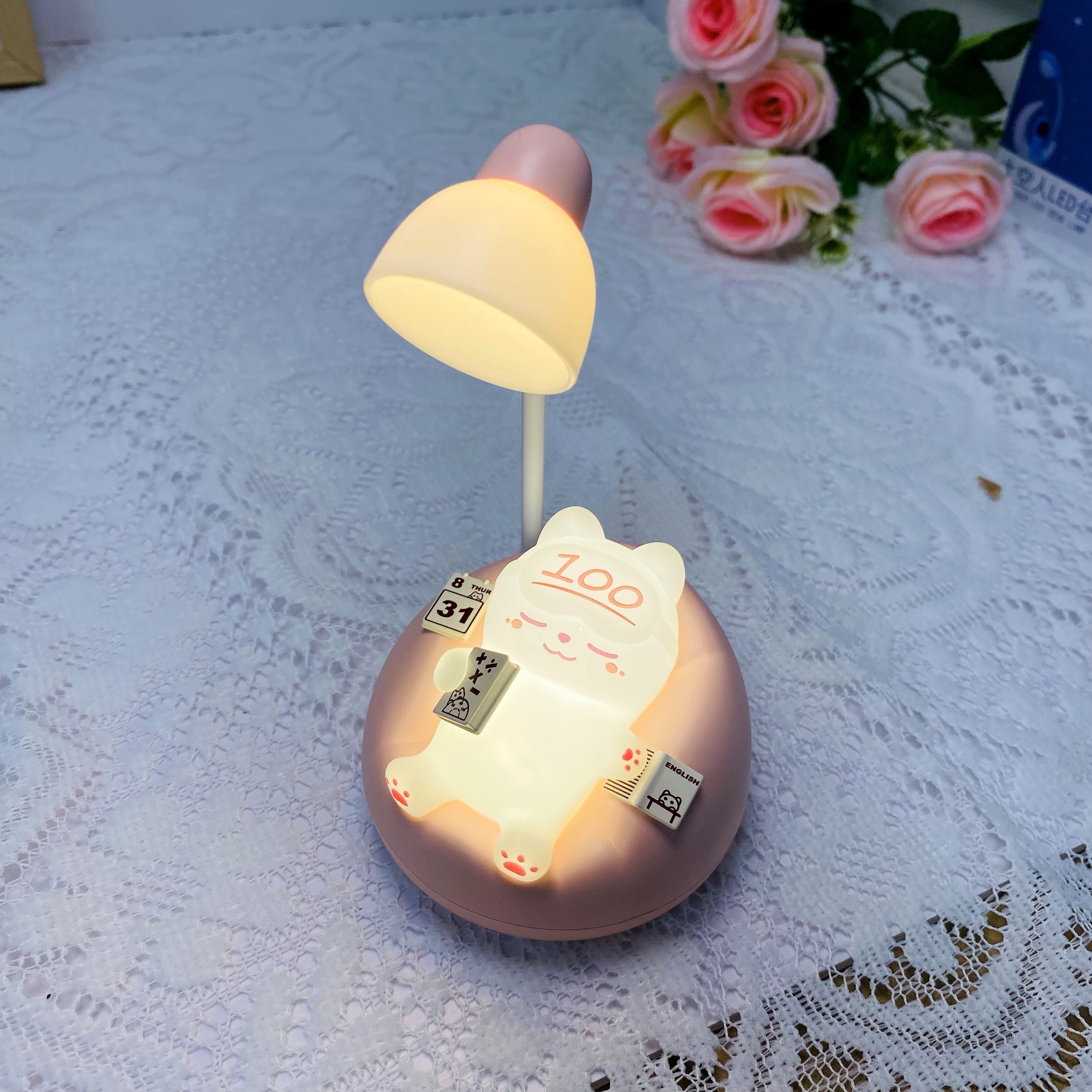 SleepyKitten Lamp - USB Rechargeable LED Night Light