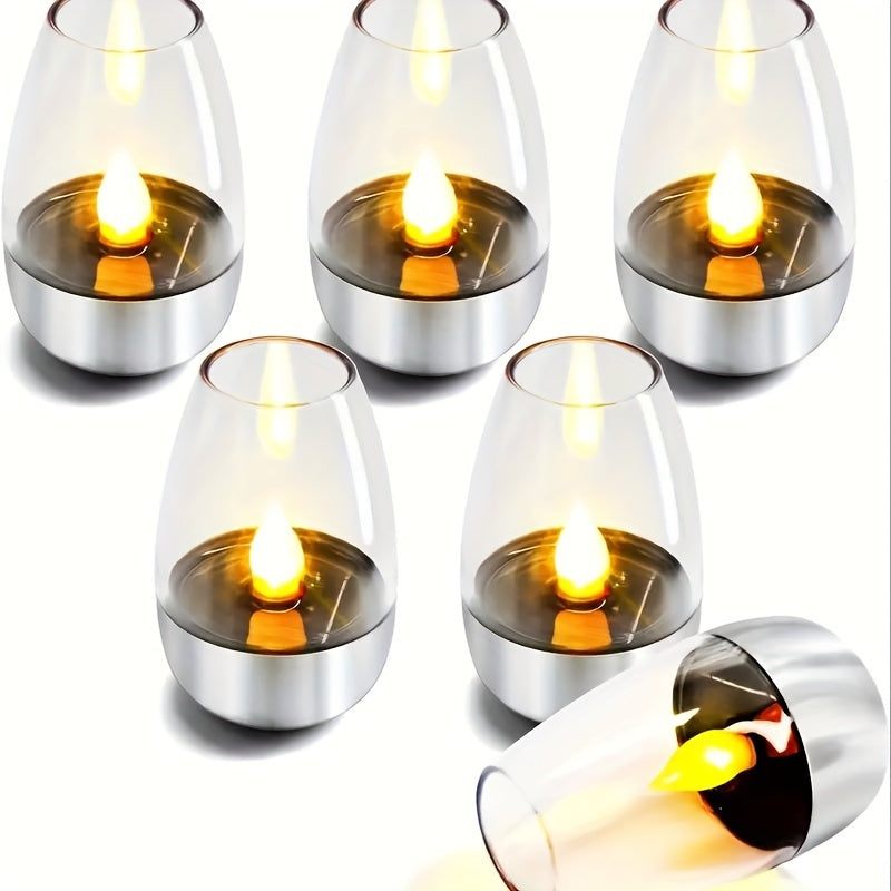 SolarCandle – Solenergi LED Theeljus för Dekor