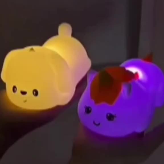 UnicornGlow Night Light - Colorful LED Lamp with Cover