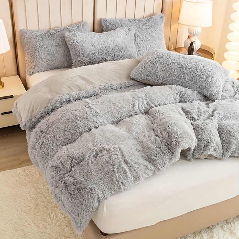 Ultra Plush Plush Bedding Set with Zipper - Luxury & Comfort