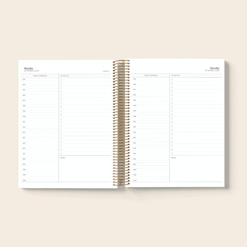 PlanEase - Stylish 24-25 Year Planner for Efficiency