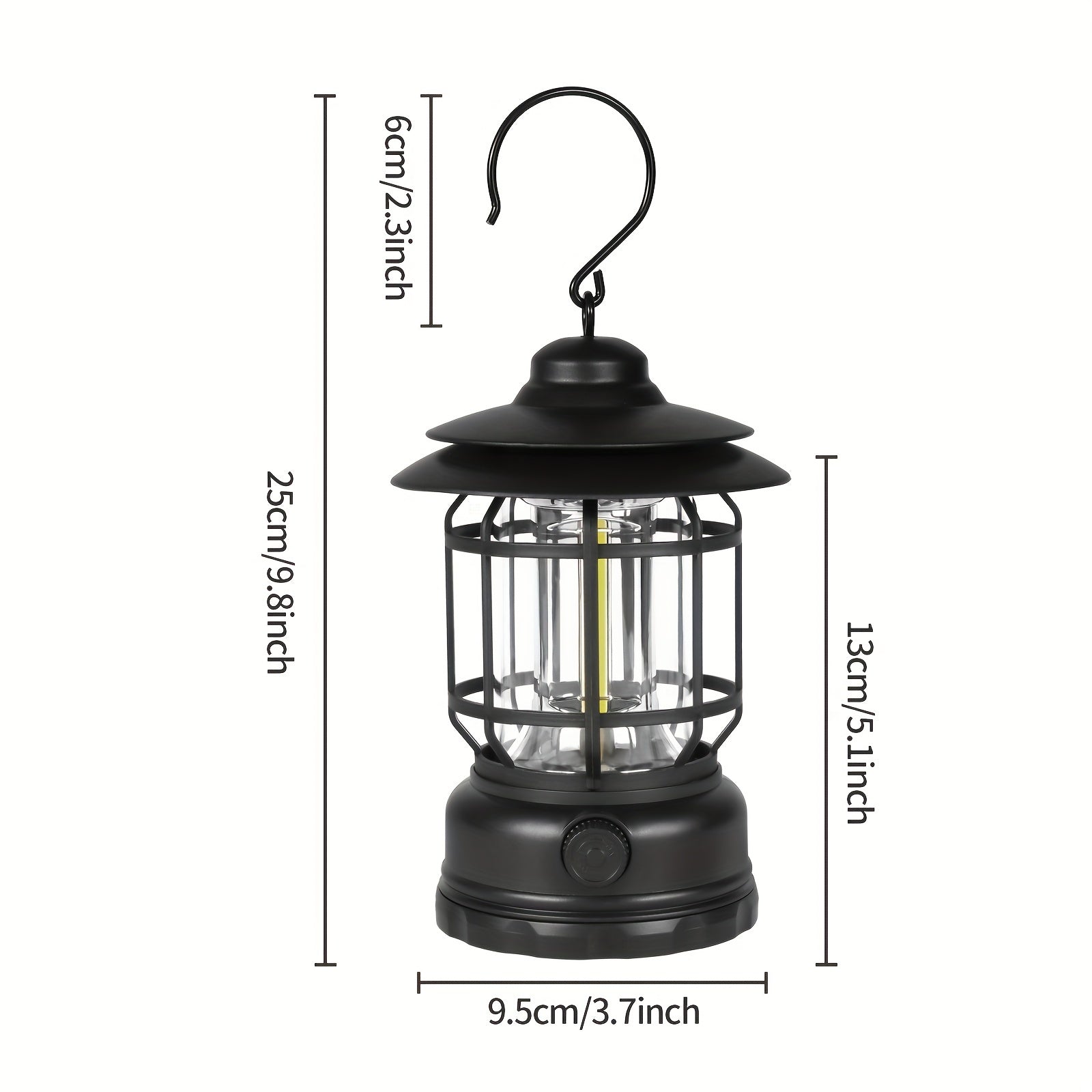 RetroGlow Lampa – Dimbart Uppladdningsbar LED Utomhusbelysning