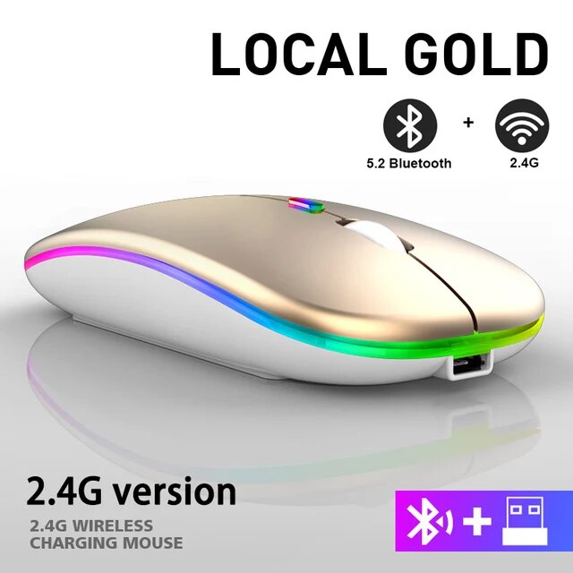 LuxeClick Mouse – Wireless Rechargeable Bluetooth Mouse
