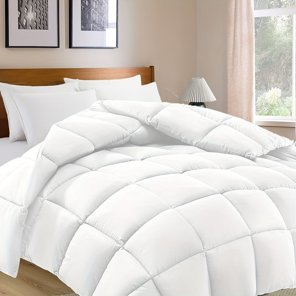 Luxe Seasonal Throw with Reversible Design and Microfiber Filling