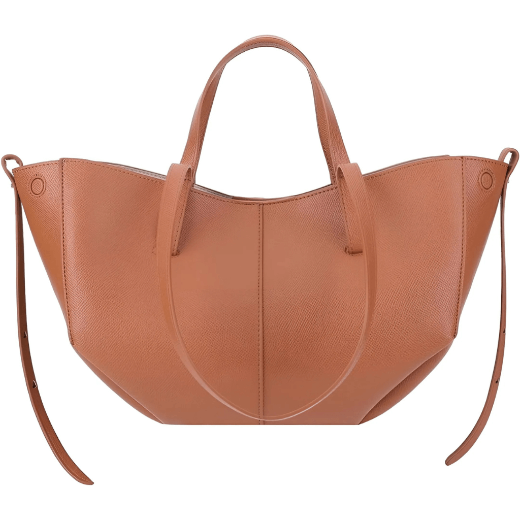 LeatherLux Shoulder Bag - Stylish Leather Handles