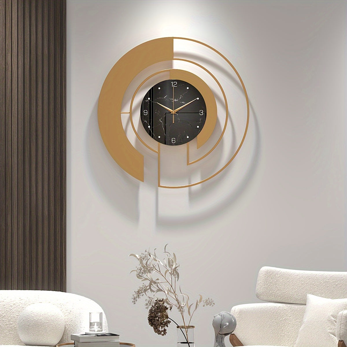 GeoGold Clock - Luxurious Geometric Alarm Clock in Gold