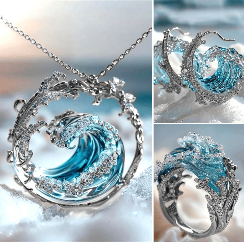 OceanSpirit Necklace - Elegant Maritime Chain in Gold/Silver