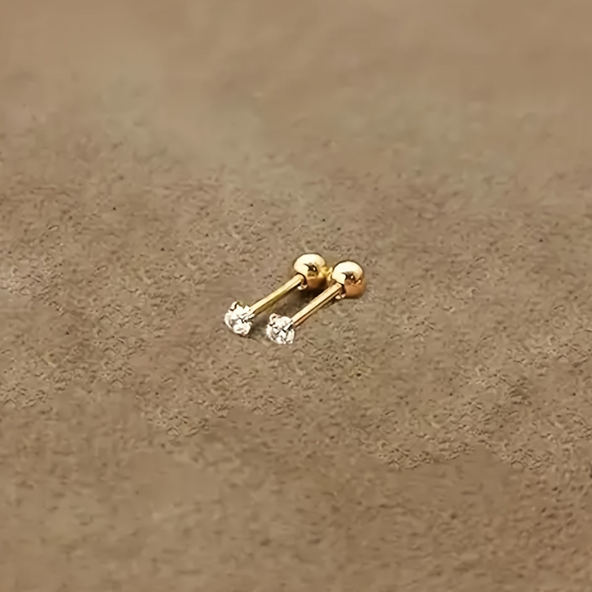 Lumen Sparkle - Timeless Titanium Zirconia Earrings