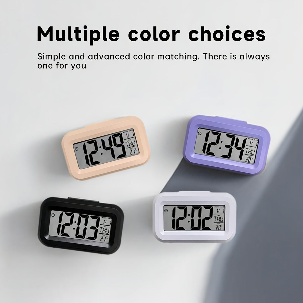 GlowClock - Stylish Digital Alarm Clock with Lighting