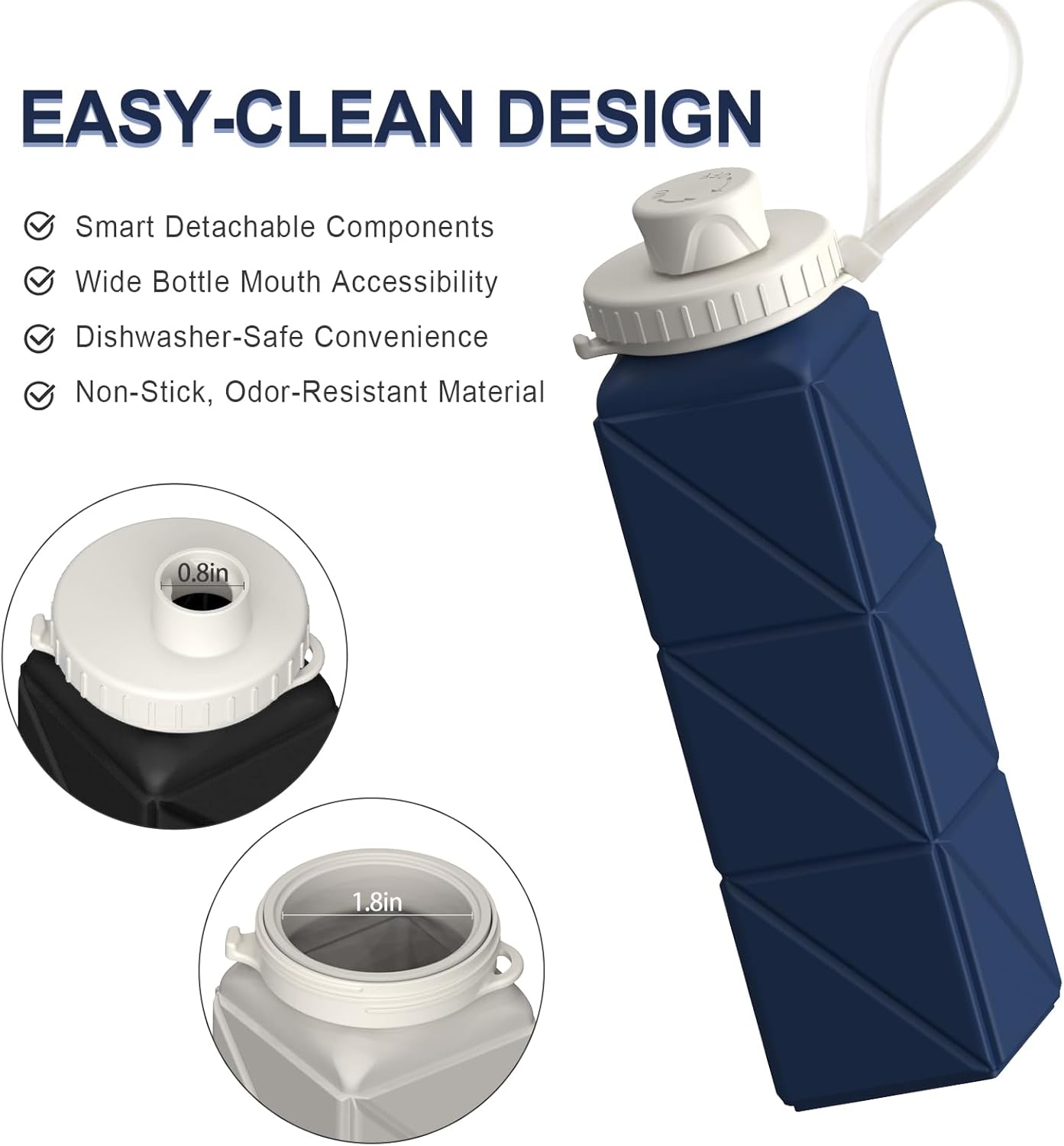 FlexiBottle – Compact Silicone Bottle 610 ml