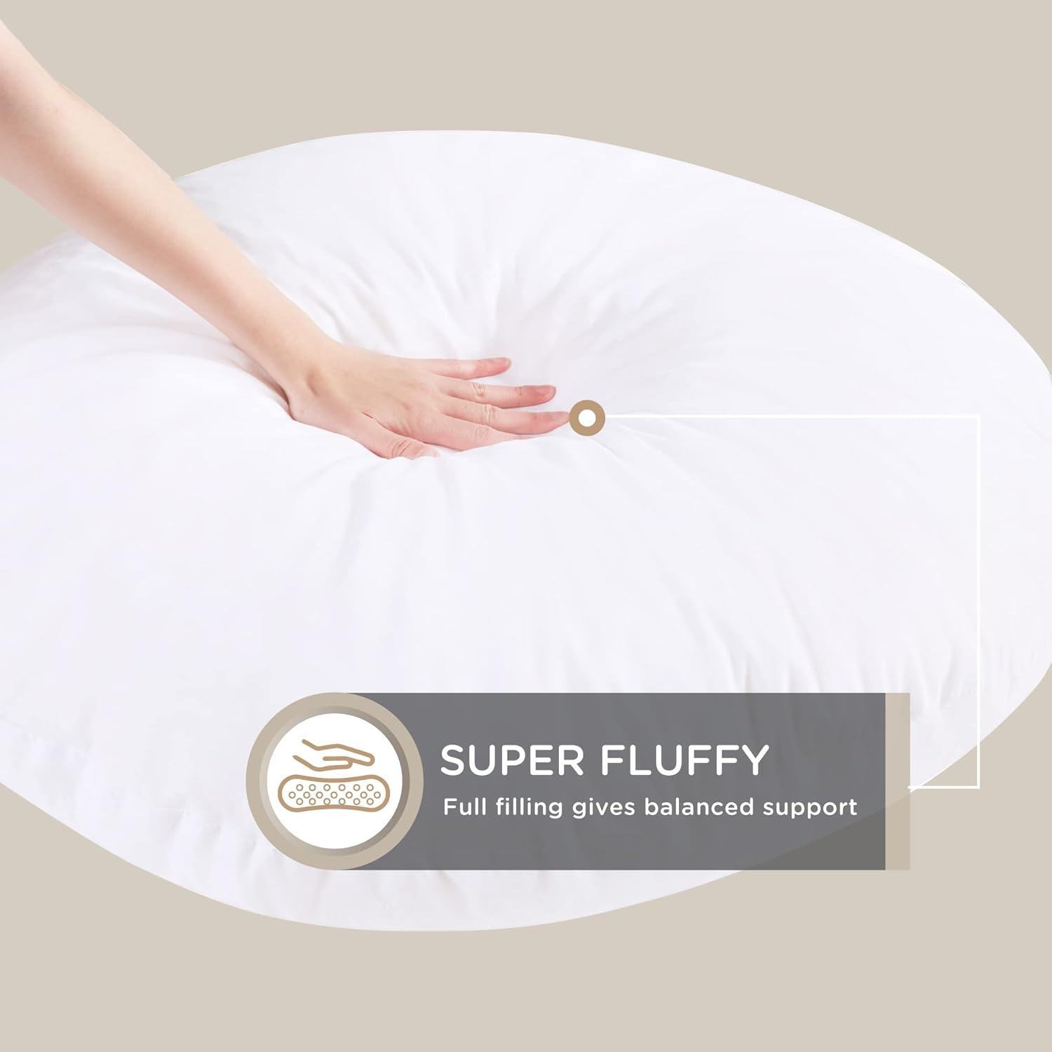 ZenCircle – Large Round Memory Foam Pillow