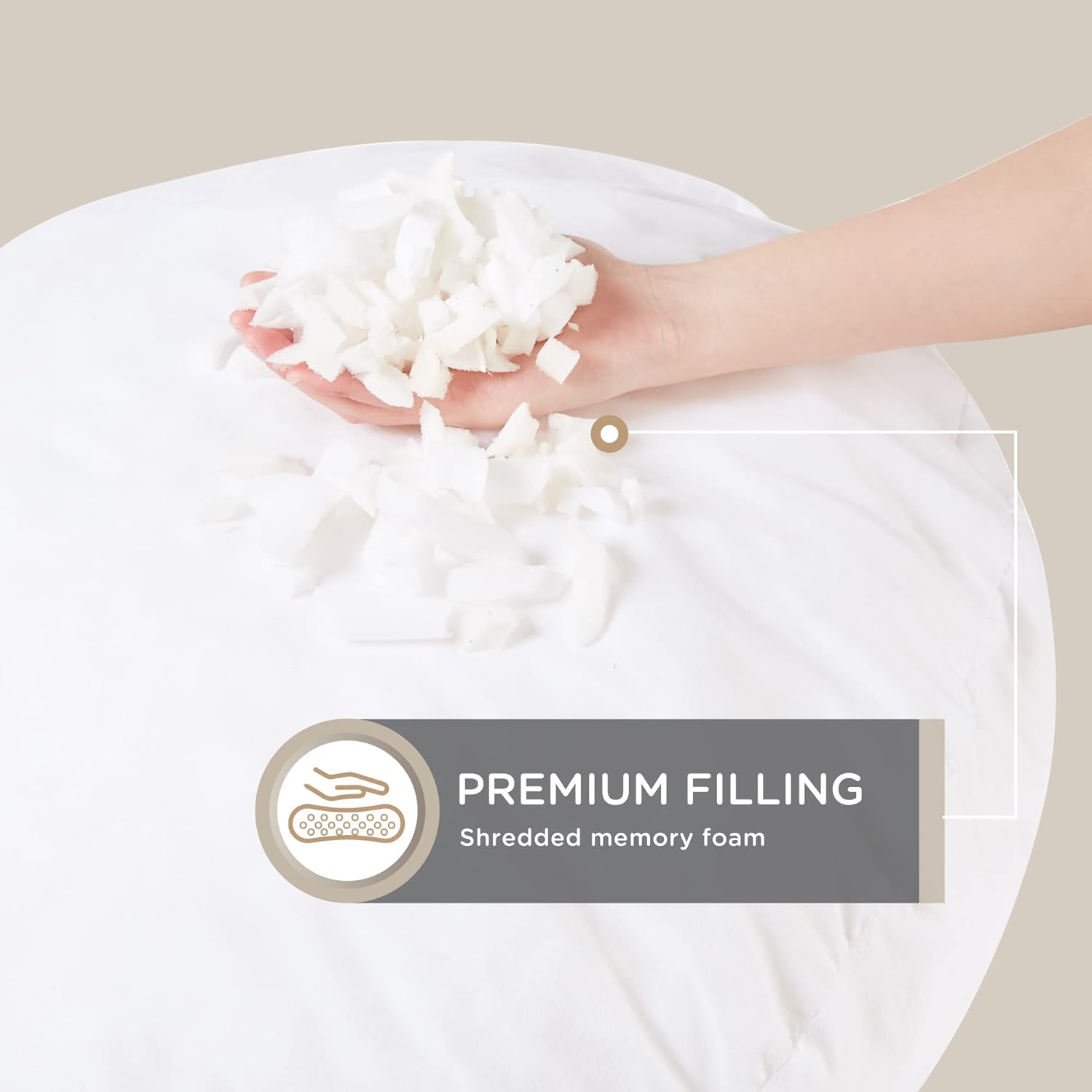 ZenCircle – Large Round Memory Foam Pillow