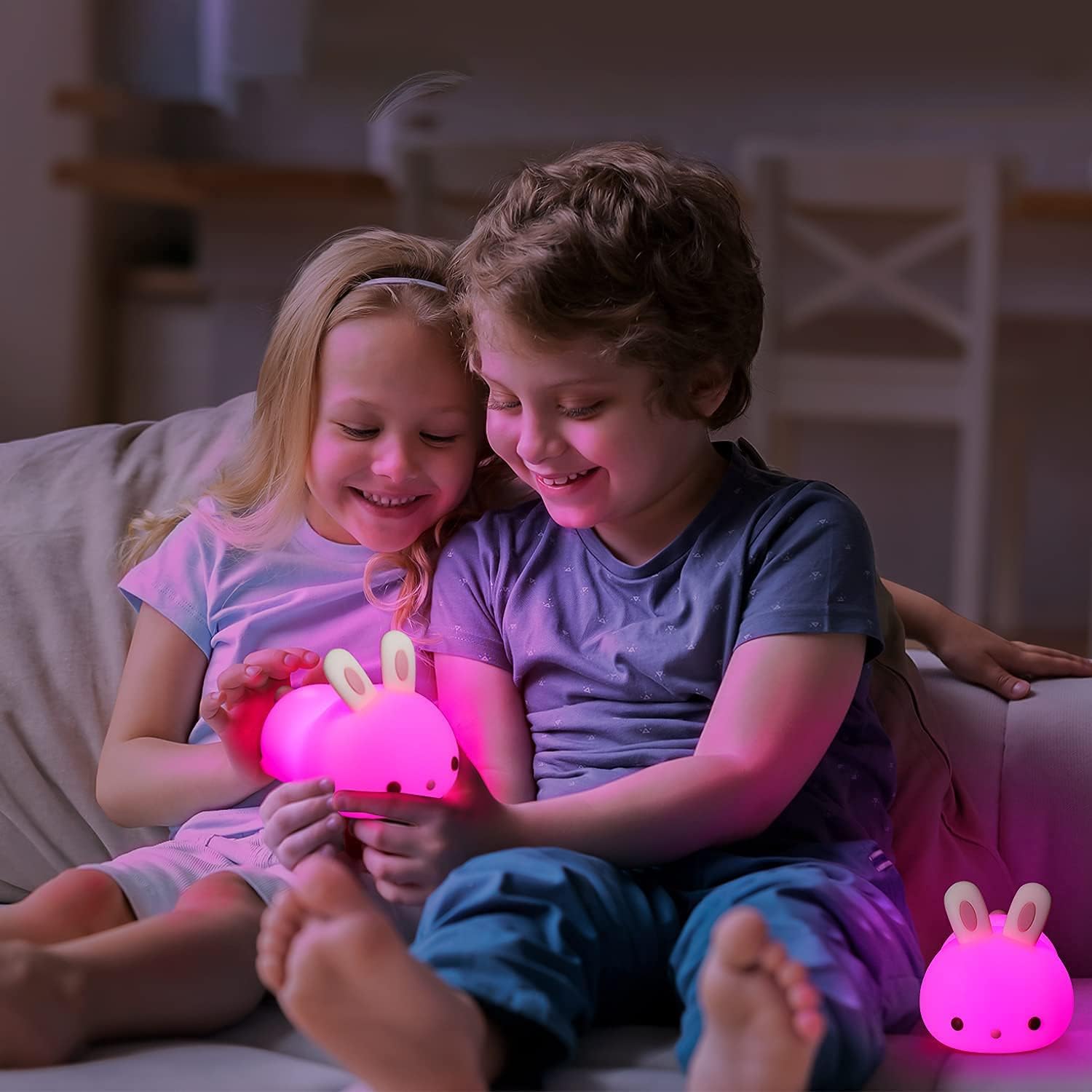 RabbitDream Night Light - Magical Rabbit with Color-Changing LED Light