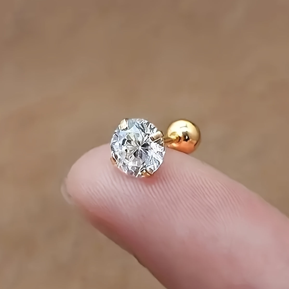 Lumen Sparkle - Timeless Titanium Zirconia Earrings