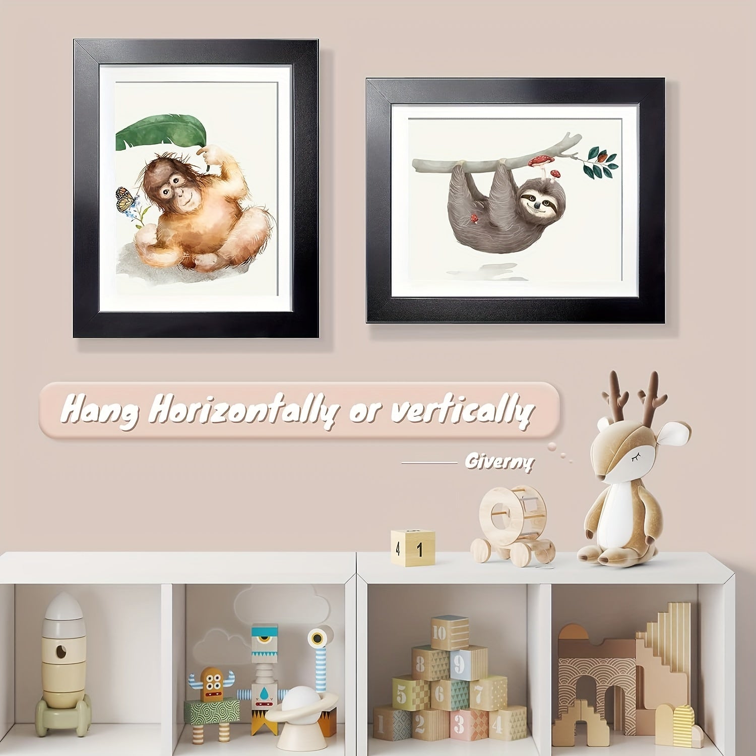 KidArtFrame – Cartoon Kinder Photo Frame with Wooden Frame