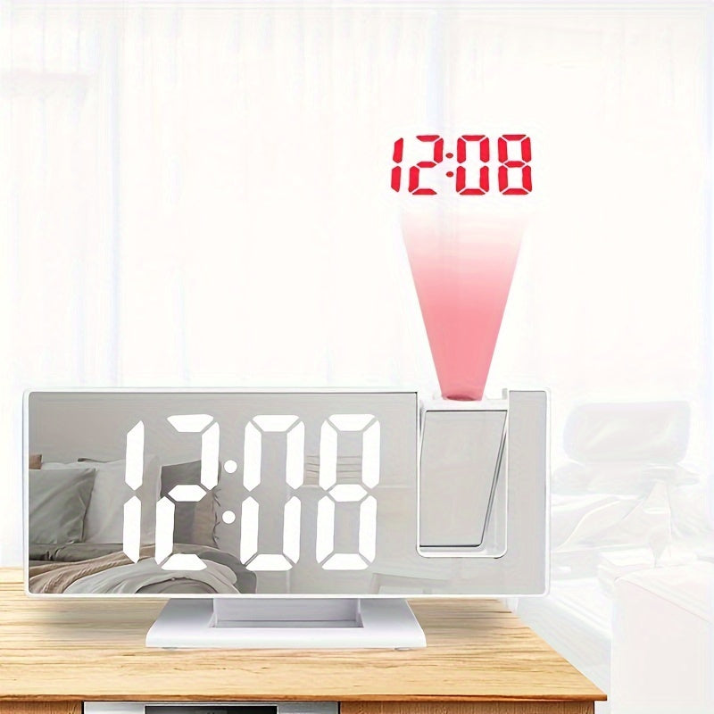 ProjectTime Clock - Stylish Large LED Projection Mirror