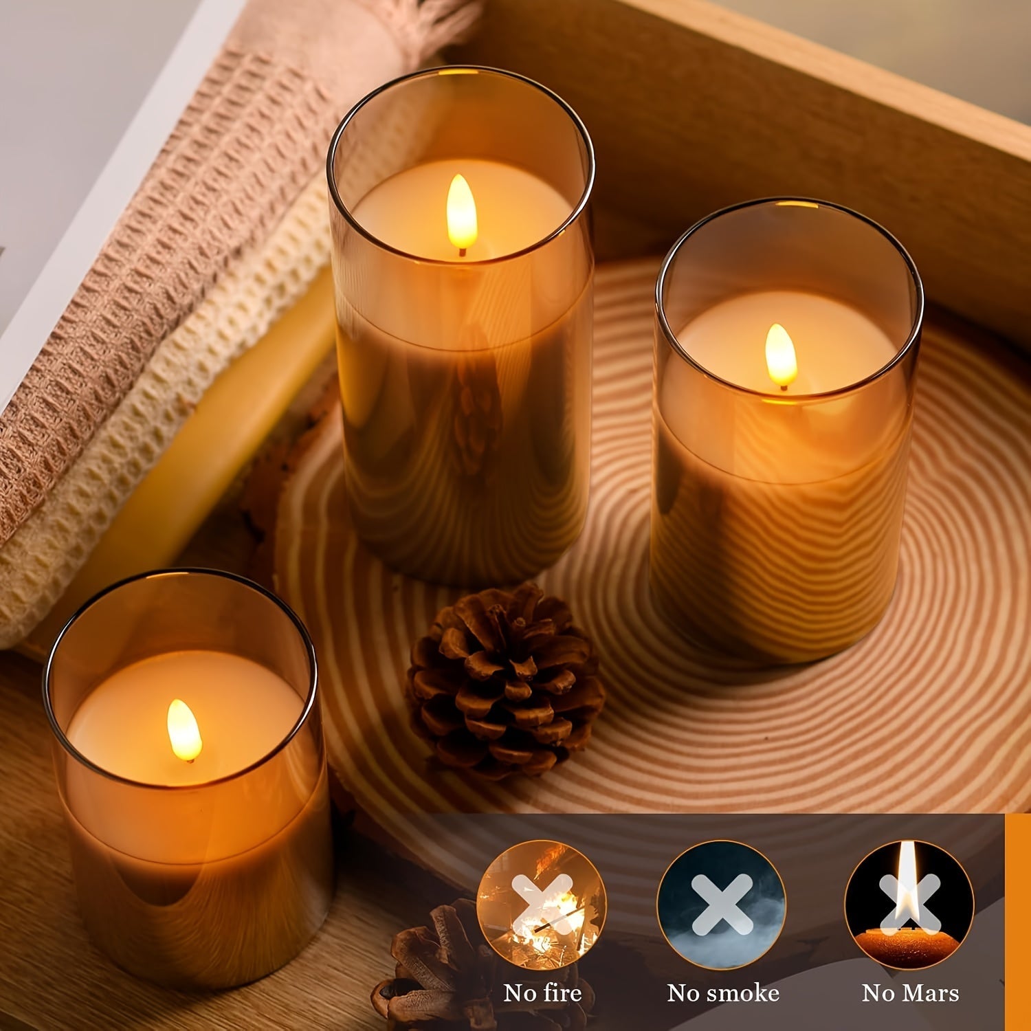 FlameFree LED Lighting Set – Stylish Mood Lighting for Indoors and Outdoors