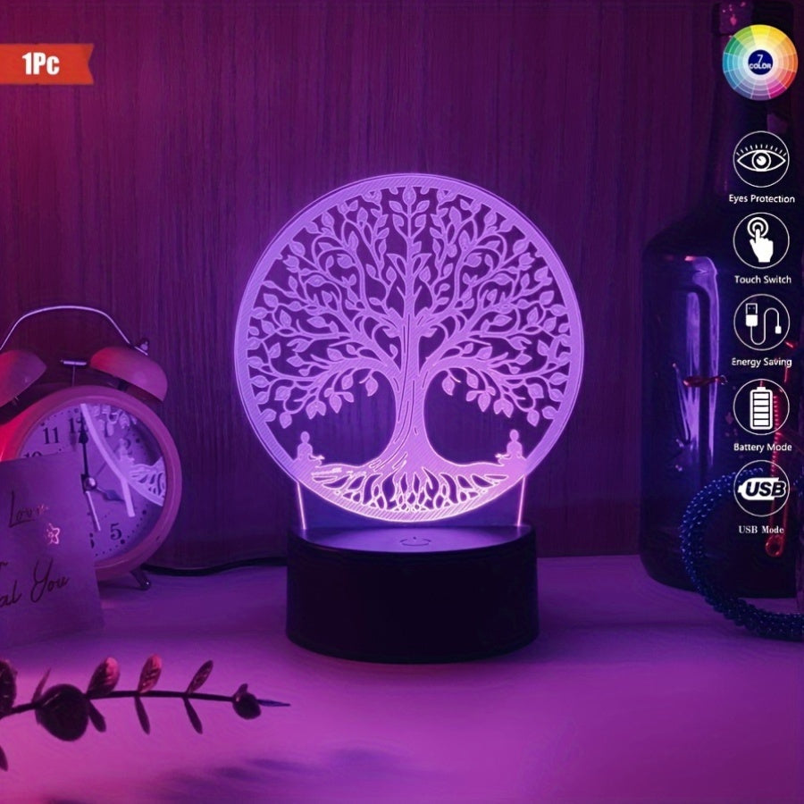 GlowTree Lamp - 3D Acrylic Night Light USB