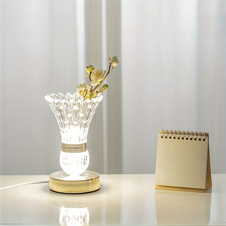 CrystalGlow Lamp – Luxurious LED Table Lamp in Crystal