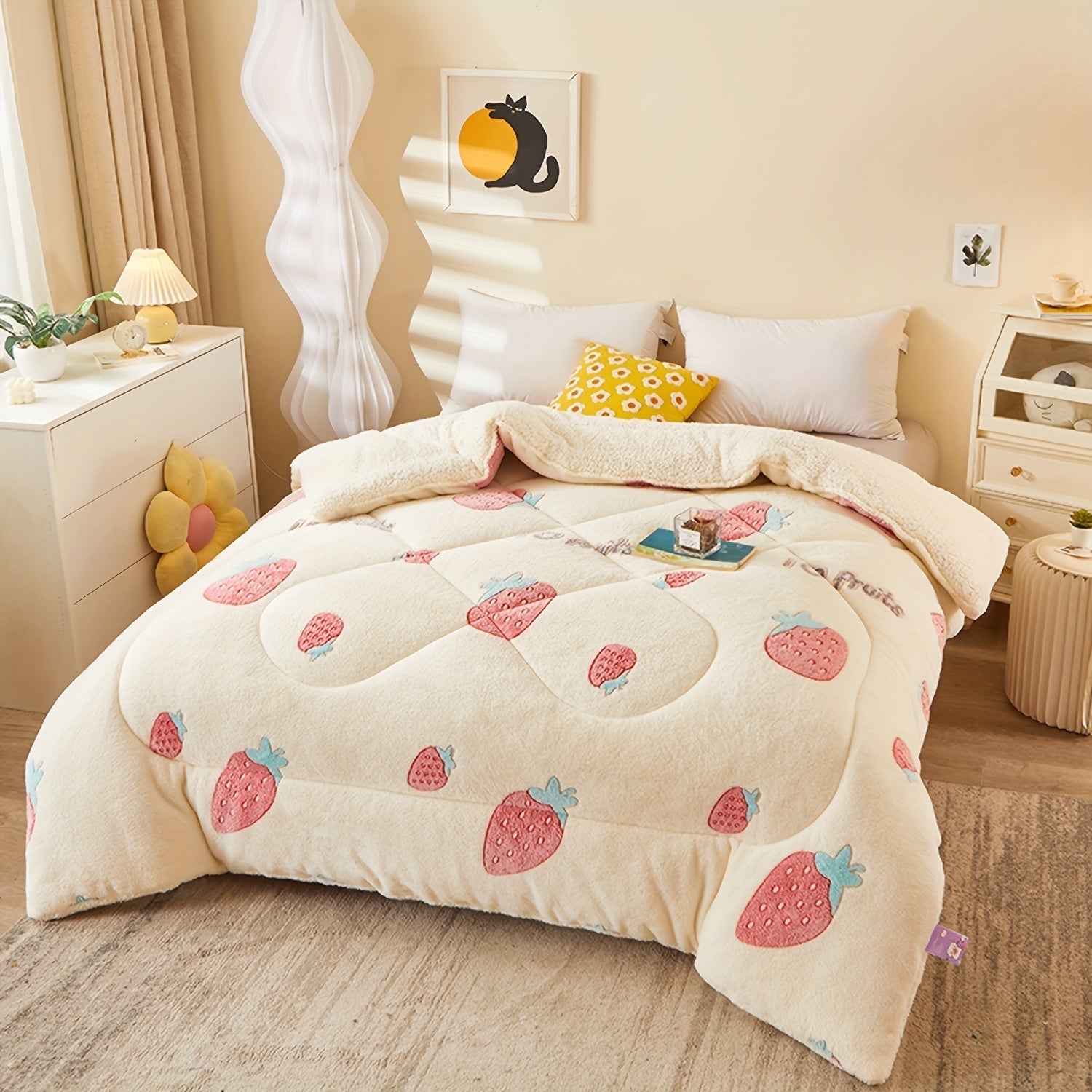 FloralDream – Soft Fleece Winter Blanket
