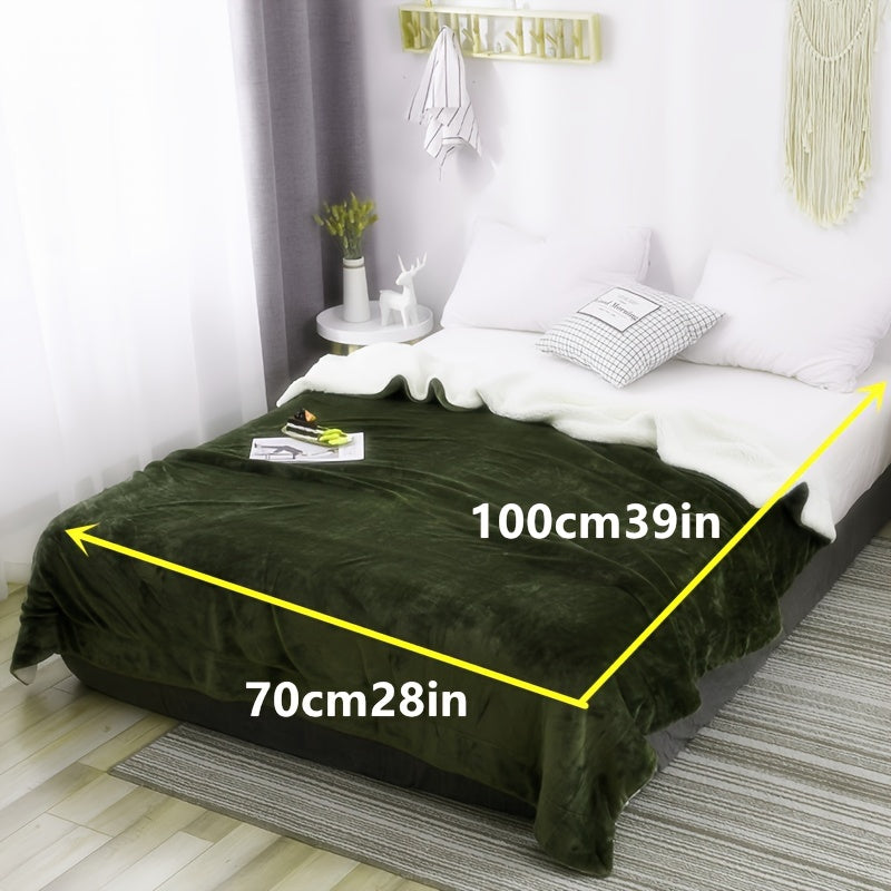 LuxeFlannel – Double-Sided Sherpa Blanket for Ultimate Comfort