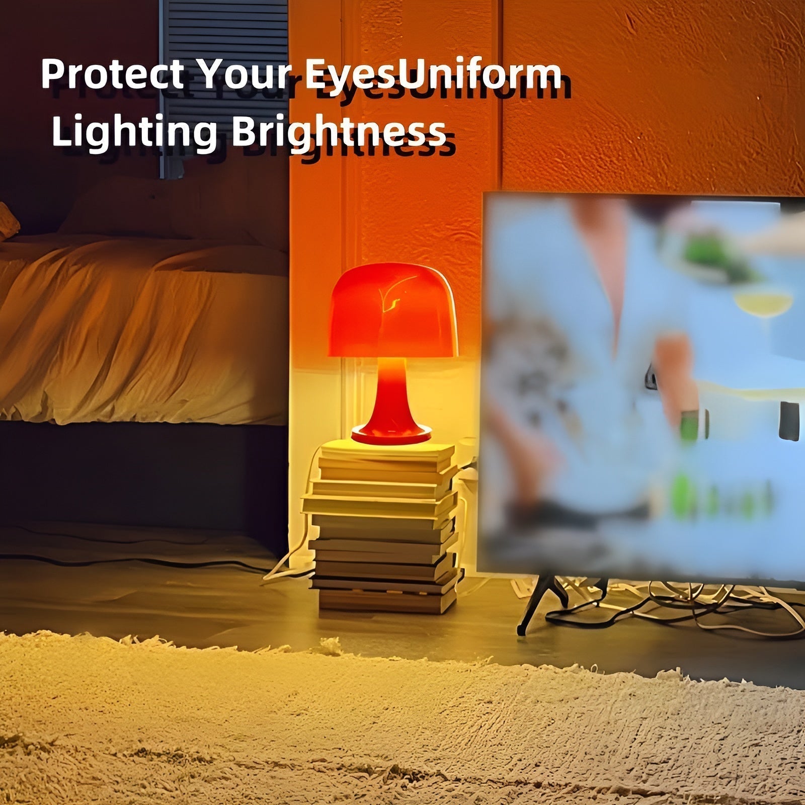 Stylish Vintage Mushroom Lamp - with Dimmable LED & USB Power Supply