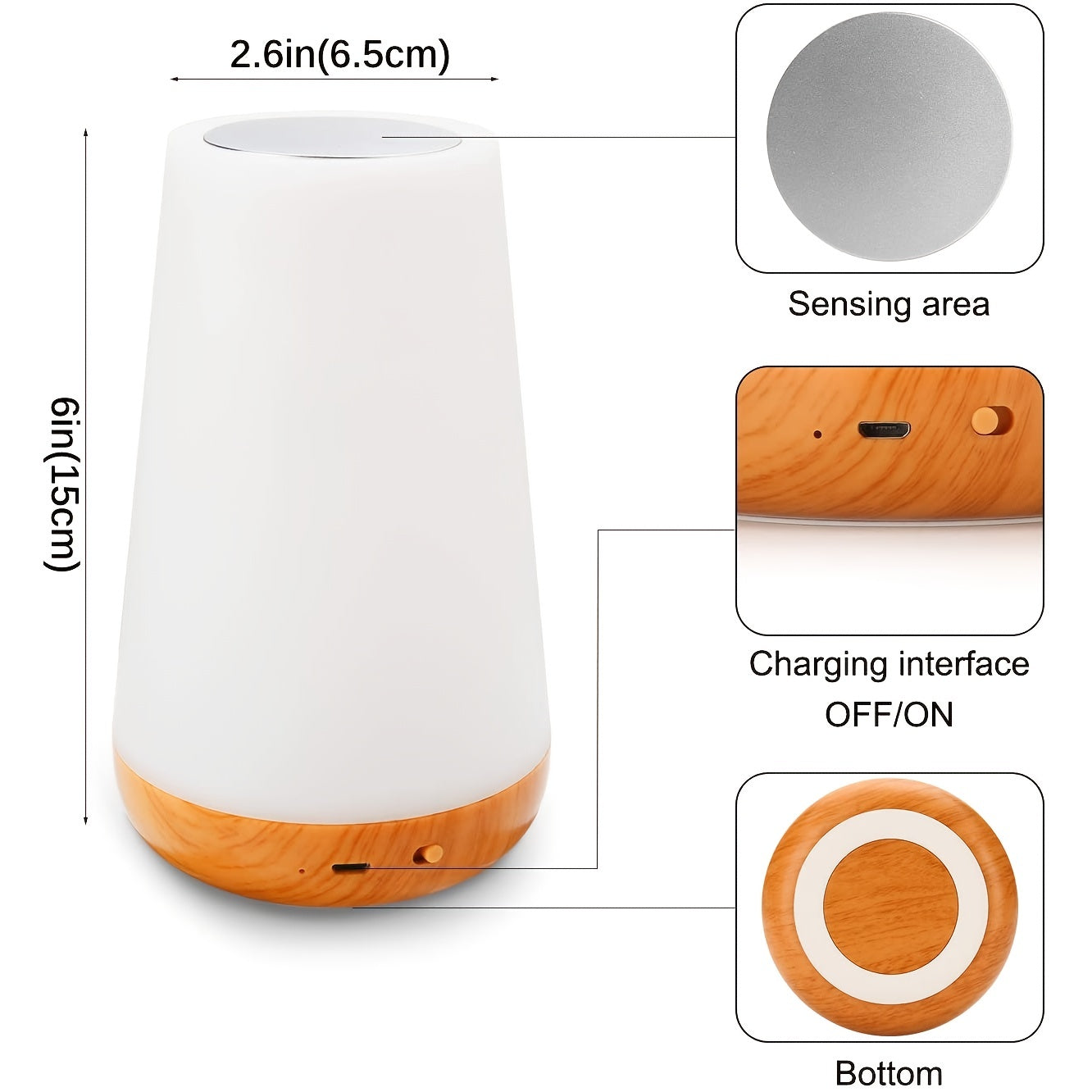 SpaceGlow – Wireless LED Night Light with Timer