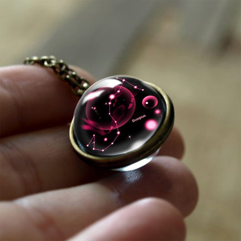Sofias Glas 12 Zodiac Signs Protection Pendant - Enchanting Protection for Your Zodiac Sign