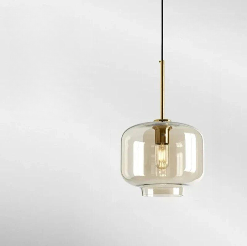 NordicGlow – Elegant Scandinavian Glass Ceiling Lamp