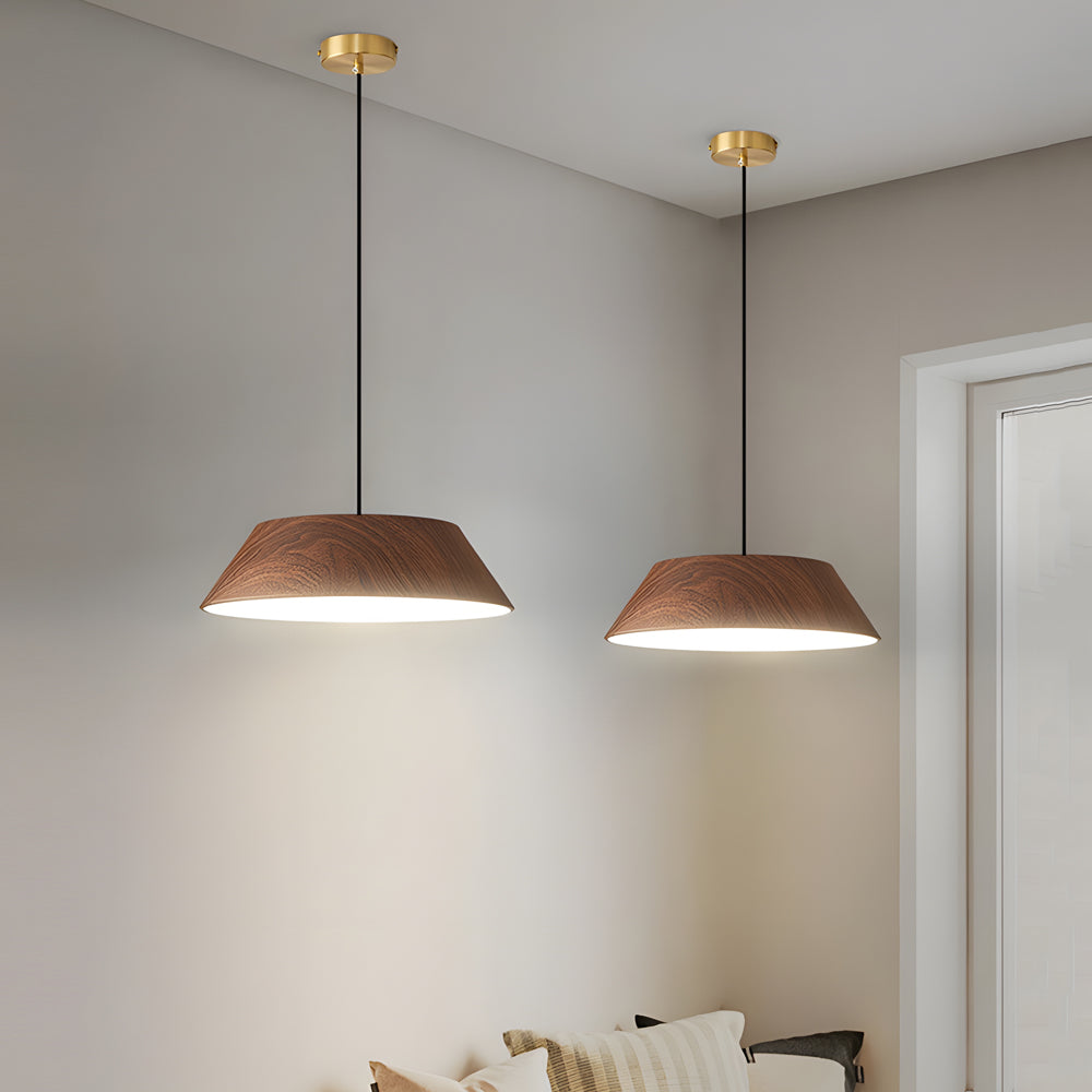 HarmonyGlow Pendant Lamp - Luxurious Wooden LED Pendant Lamp with Japanese Influence