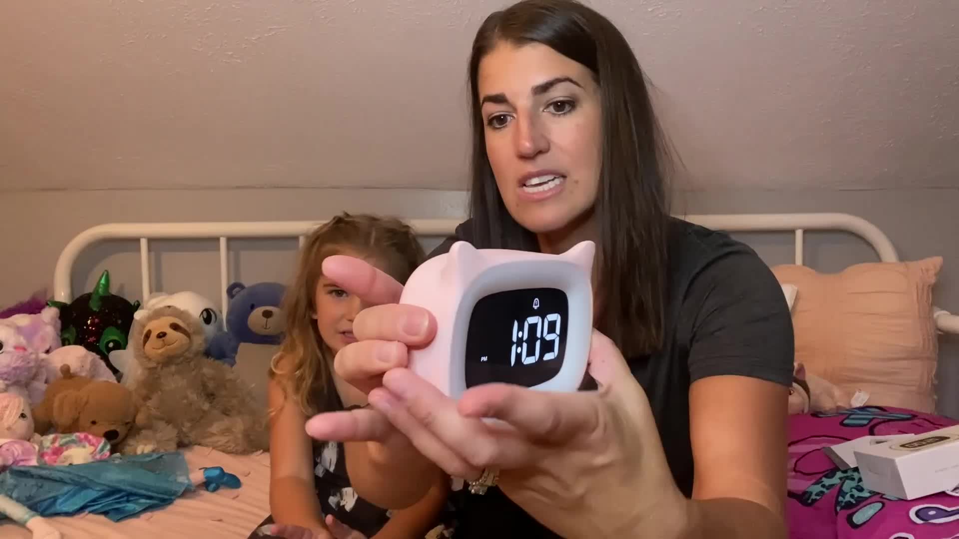 KawaiiCat Clock - Cute Cat Alarm Clock with Night Light