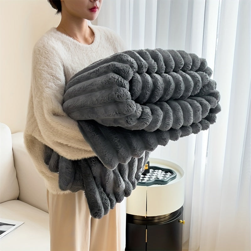LuxFaux – Luxurious Rabbit Fur Blanket for Ultimate Comfort
