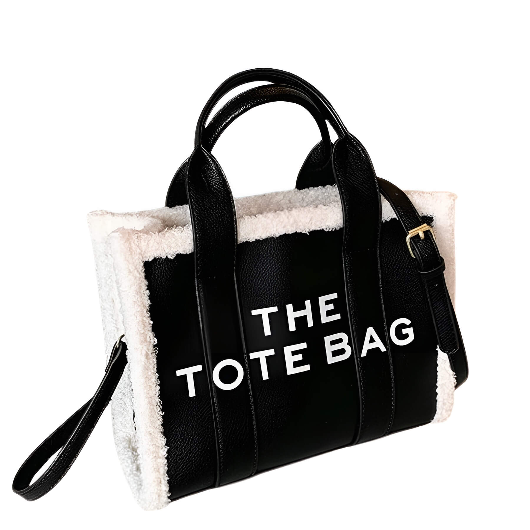 LuxVibe Bag - PU Leather Bag with Faux Fur