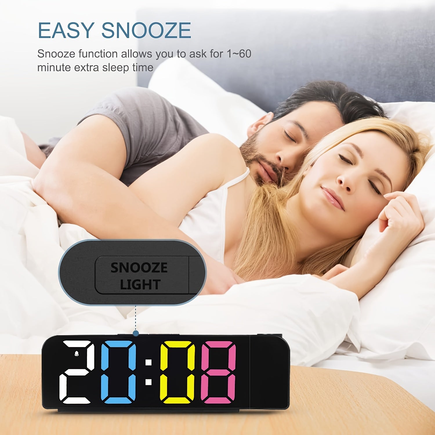 TimeView – Modern Digital Wall Clock with Projector