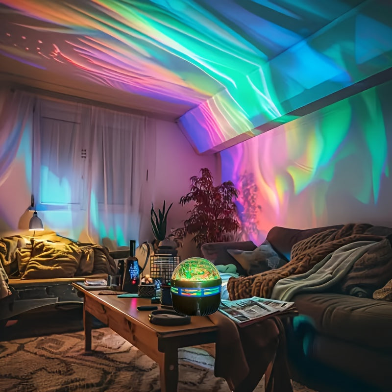 AuroraStar – RGB LED Sphere Projector with Remote Control