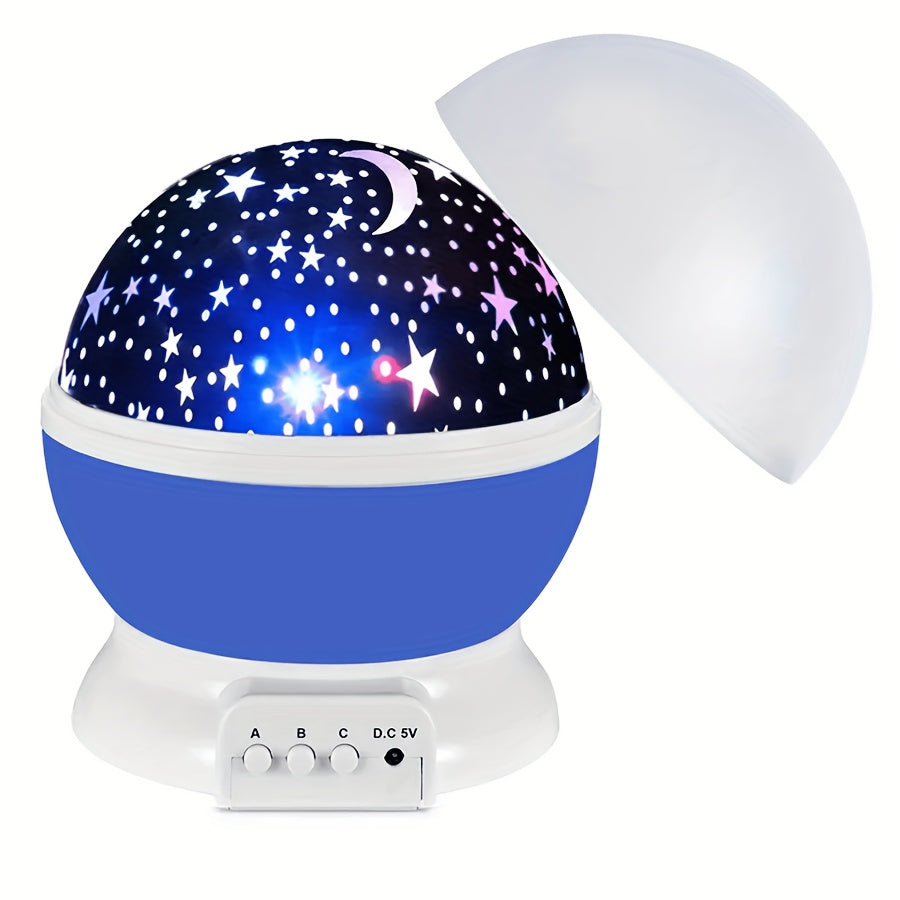 StarryDream Projector – Colorful Starlight with 360° Rotation