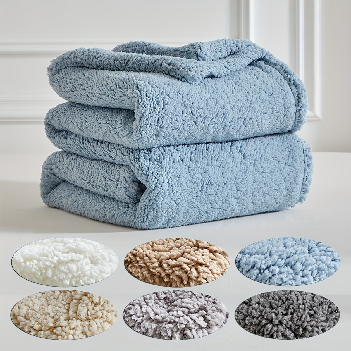 CozyWrap – Luxurious Sherpa Fleece Blanket for Winter Days