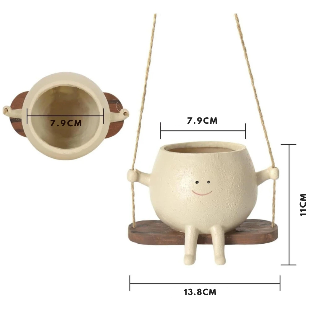 GreenOasis - Elegant Hanging Planter Basket for a Calm Atmosphere