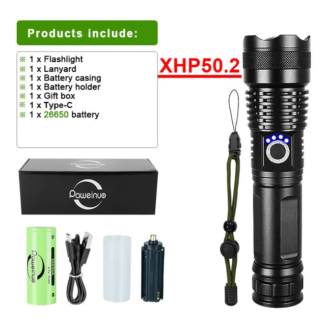 PowerBeam – Rechargeable LED Flashlight for Adventure