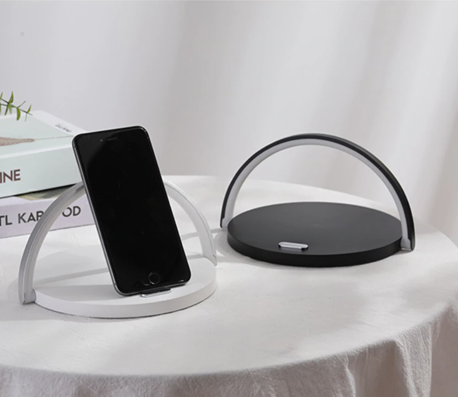 Bowlight Design™ - Stylish 3-in-1 Night Light with Qi Charger