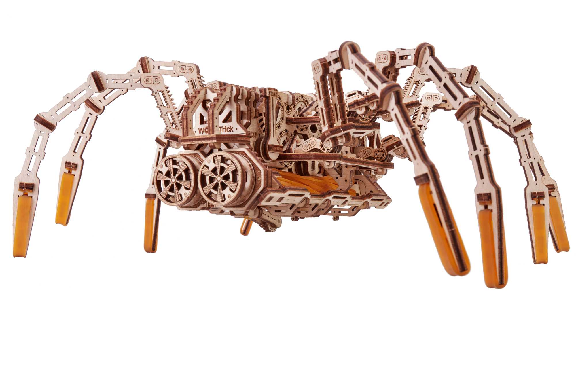WoodCraft Spider Puzzle - 3D Mechanical Model