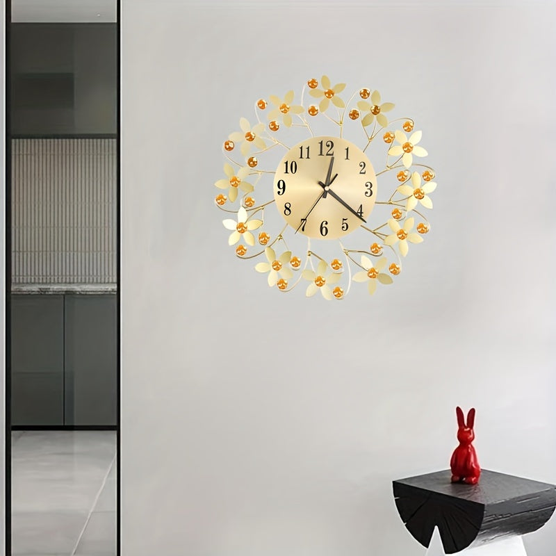 EleganceClock - Design Väggklocka 14 Tum Svart
