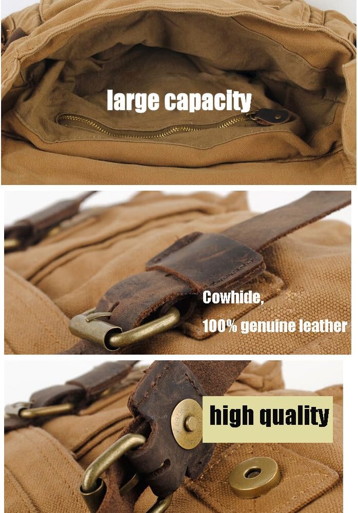RetroCarry Bag – Vintage Canvas Shoulder Bag for Laptops